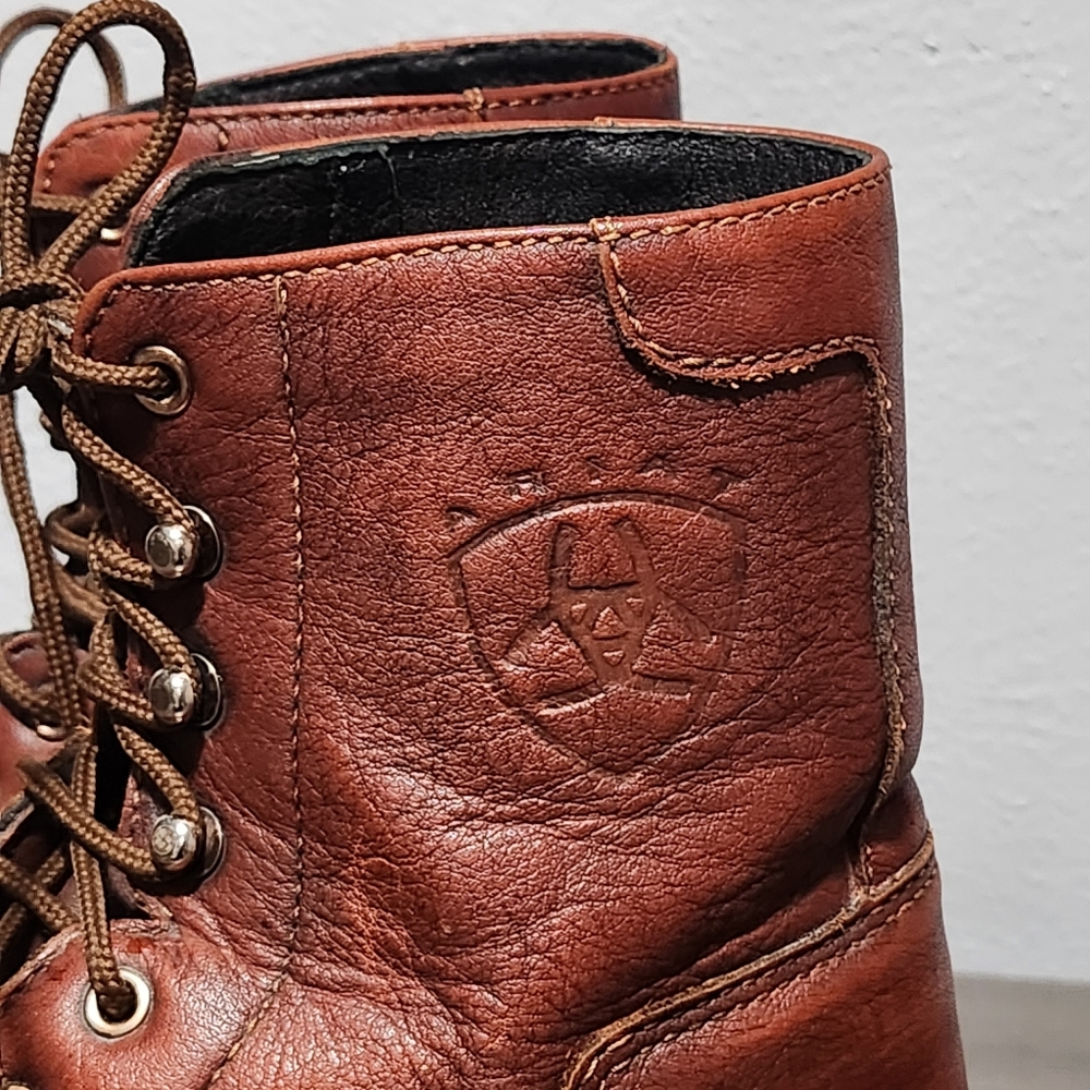 ARIAT Leather Lace Up Womens 6 Brown Paddock Boots Equestrian Western - Picture 2 of 11